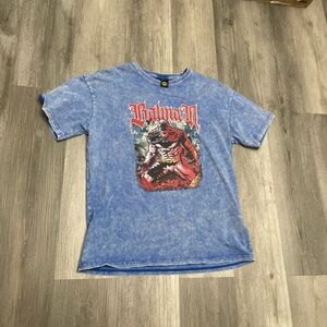 DC Comics Batman Men's T-Shirt Vintage Style, Size Large, Navy Heather